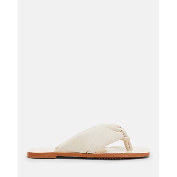 Allsaints Australia Womens Loop Knotted Leather Sandals White AU21-179